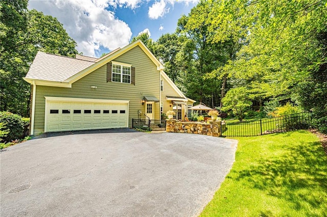 6369 Timber Creek Trl, Dahlonega, GA 30533 - view of front of house featuring driveway and a shingled roof