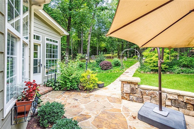 6369 Timber Creek Trl, Dahlonega, GA 30533 - view of patio / terrace with french doors