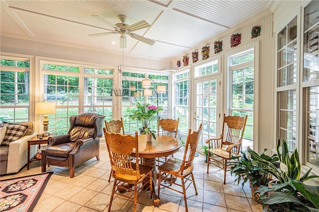 6369 Timber Creek Trl, Dahlonega, GA 30533 - sunroom with french doors and crown molding