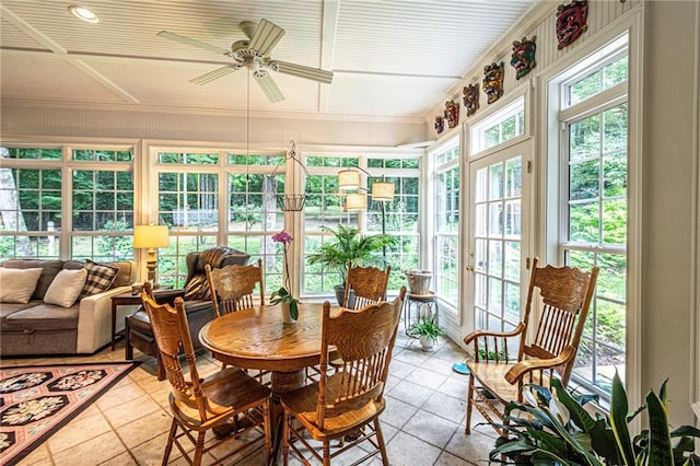 6369 Timber Creek Trl, Dahlonega, GA 30533 - sunroom featuring french doors and tile patterned floors
