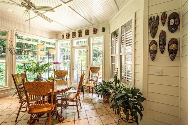 6369 Timber Creek Trl, Dahlonega, GA 30533 - sunroom featuring ornamental molding