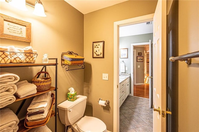 6369 Timber Creek Trl, Dahlonega, GA 30533 - bathroom featuring vanity and tile patterned flooring