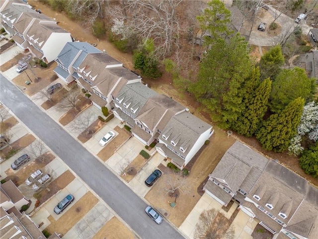 aerial view featuring a residential view