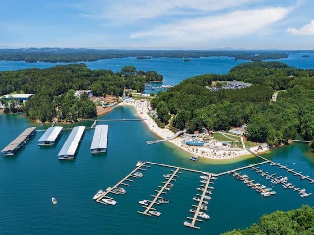 2432 Thompson Mill Rd, Gainesville, GA 30506 - aerial view of a large body of water and a marina