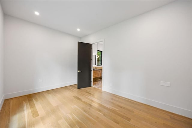 942 Fairfield, Marietta, GA 30068 - unfurnished room featuring baseboards, light wood-type flooring, and recessed lighting