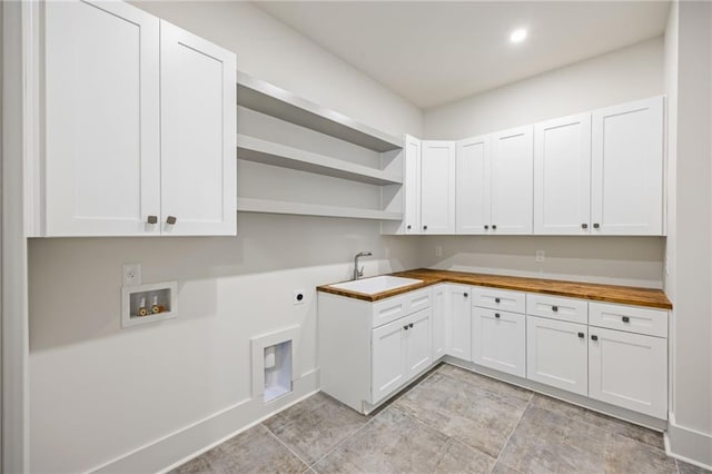 942 Fairfield, Marietta, GA 30068 - laundry room with cabinet space, electric dryer hookup, hookup for a washing machine, and recessed lighting