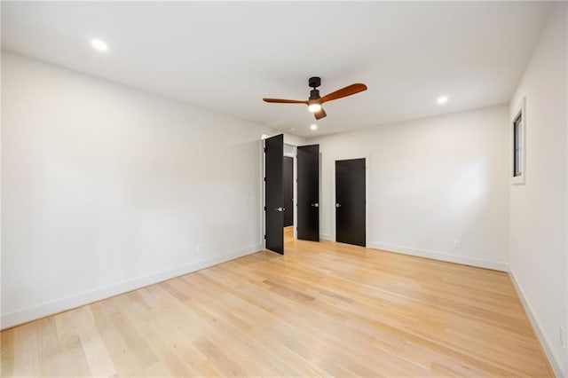 942 Fairfield, Marietta, GA 30068 - empty room with ceiling fan, light wood finished floors, recessed lighting, and baseboards