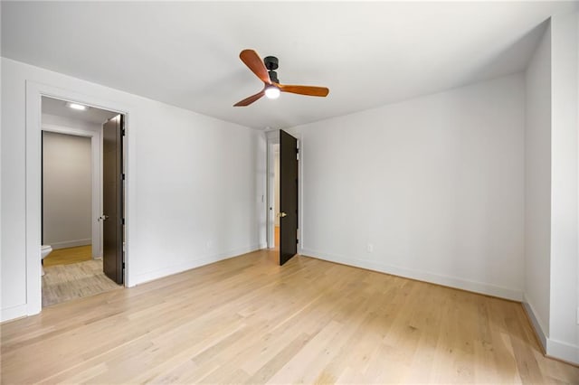 942 Fairfield, Marietta, GA 30068 - unfurnished room featuring light wood-type flooring, a ceiling fan, and baseboards