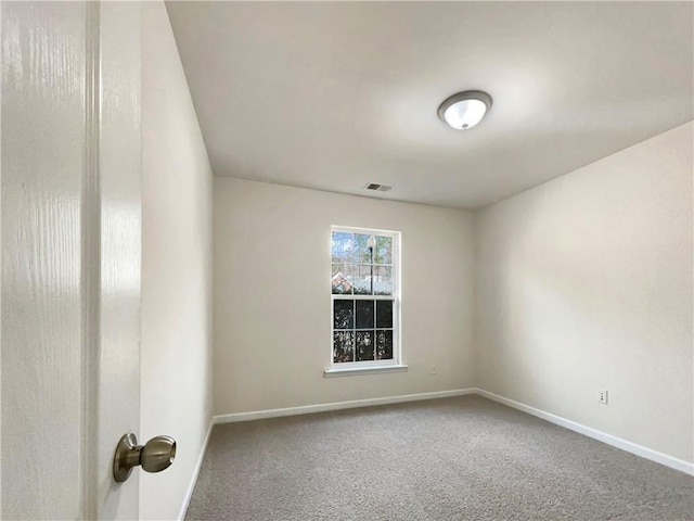 view of carpeted empty room