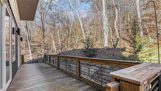 view of wooden terrace