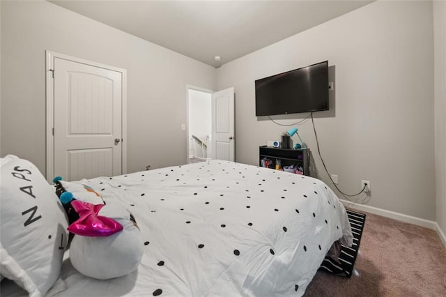 bedroom featuring carpet flooring