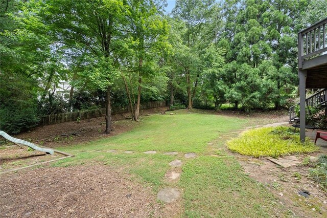 4575 Dairy Way, Peachtree Corners, GA 30092 - view of yard featuring stairs