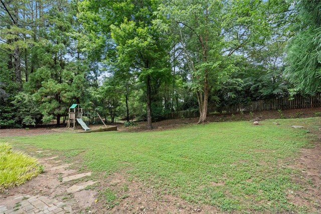 4575 Dairy Way, Peachtree Corners, GA 30092 - view of yard with a playground