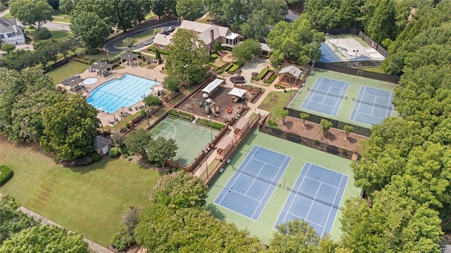 4575 Dairy Way, Peachtree Corners, GA 30092 - aerial overview of property's location featuring a pool