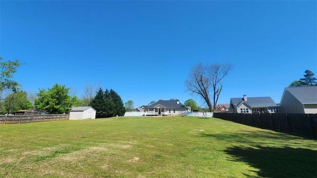 116 Ridge Xing, Temple, GA 30179 - view of yard featuring a shed, a fenced backyard, and an outdoor structure