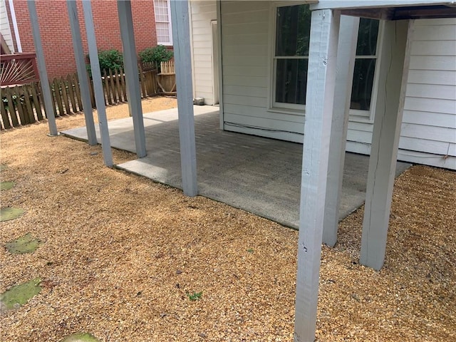view of patio / terrace with fence