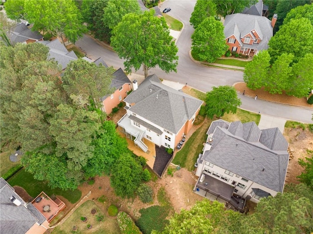 bird's eye view featuring a residential view