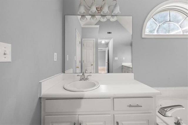 93 Pebble Creek Dr, Newnan, GA 30265 - bathroom with vanity and a bath