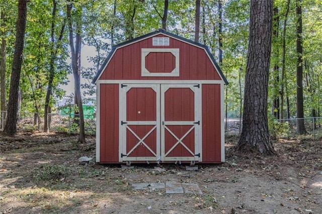 view of outdoor structure