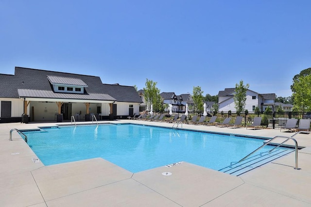 view of pool with a patio area