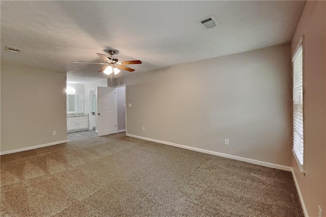 650 Lake Forest Ct, Roswell, GA 30076 - carpeted empty room featuring a ceiling fan and baseboards