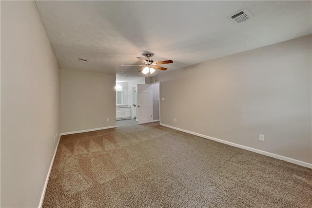 650 Lake Forest Ct, Roswell, GA 30076 - carpeted empty room with ceiling fan and baseboards