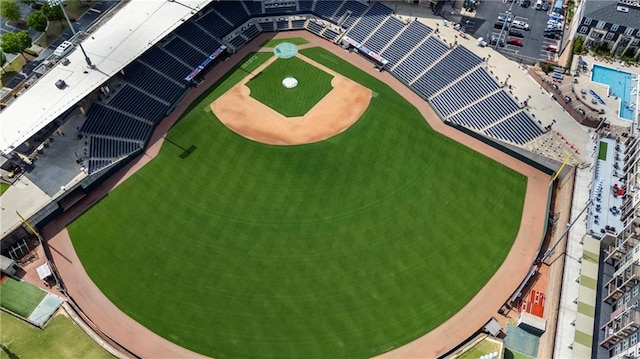 birds eye view of property