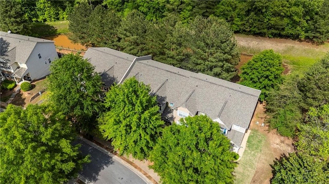 bird's eye view with a residential view