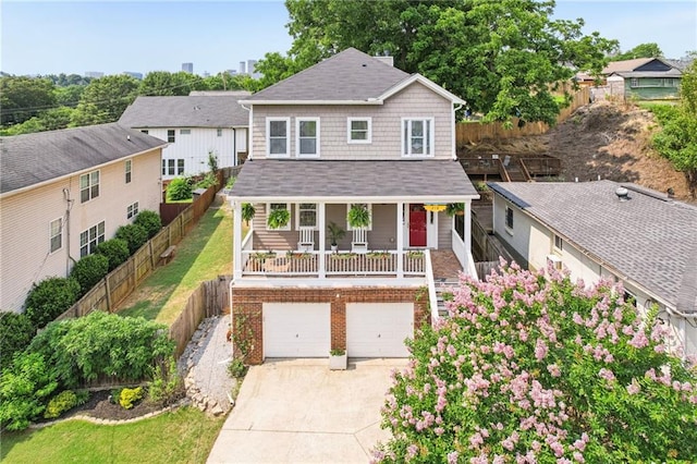 218 S Ave SE, Atlanta, GA 30315 - view of front of house with a porch, driveway, and an attached garage