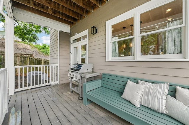 218 S Ave SE, Atlanta, GA 30315 - wooden terrace featuring area for grilling