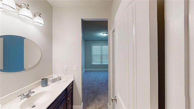 bathroom featuring vanity