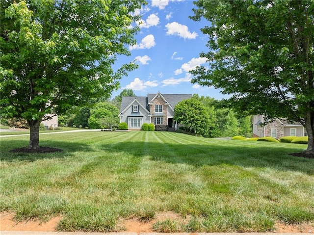 541 Brown Dr, Clermont, GA 30527 - view of front of house with a front yard