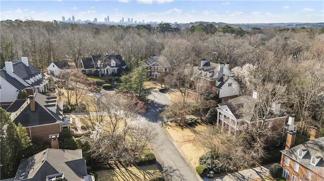 drone / aerial view featuring a residential view