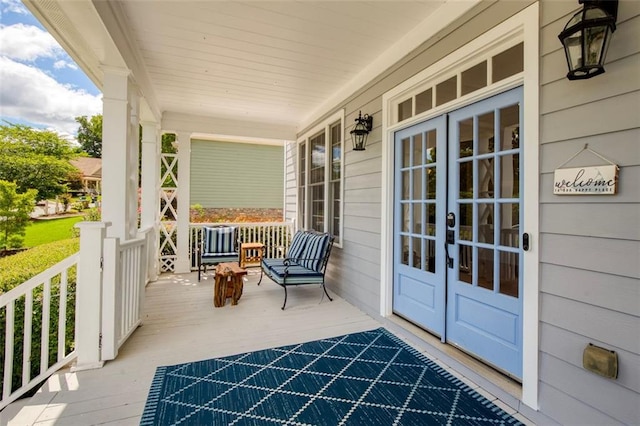 view of patio / terrace featuring covered porch