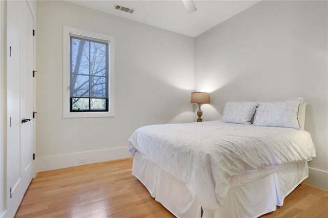 1068 Amsterdam Avenue Ne, Atlanta, GA 30306 - bedroom featuring light hardwood / wood-style floors and ceiling fan
