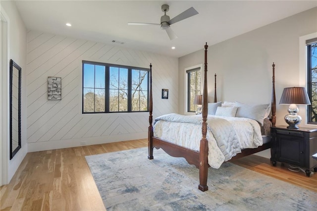 1068 Amsterdam Avenue Ne, Atlanta, GA 30306 - bedroom featuring ceiling fan and light wood-type flooring