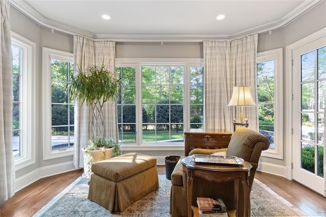 sunroom featuring plenty of natural light