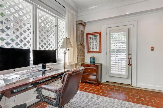 3248 W Shadowlawn Avenue Ne, Atlanta, GA 30305 - office area with crown molding