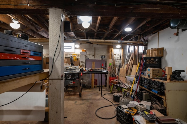 view of basement