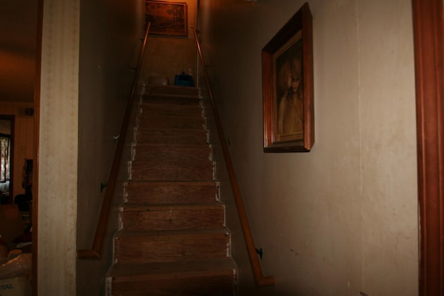 view of stairway