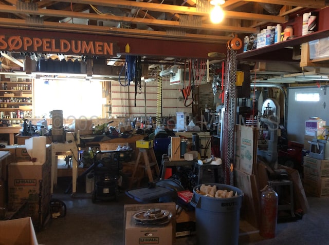 24557 Walden Rd, Rochert, MN 56578 - garage with a workshop area