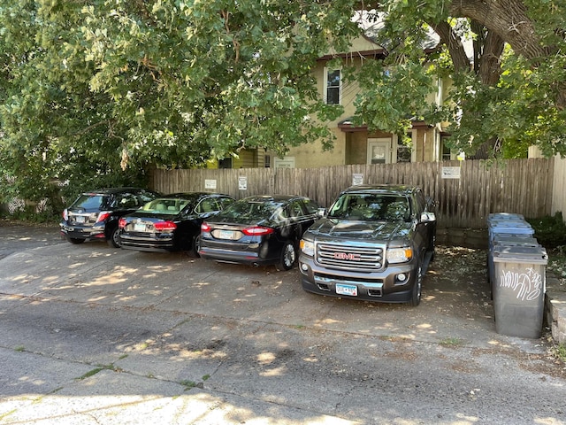 view of vehicle parking