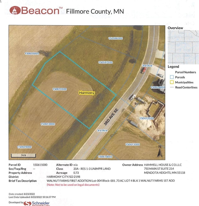 Listing photo 2 for LOT4, BLK1 3rd Ave SE, Harmony MN 55939