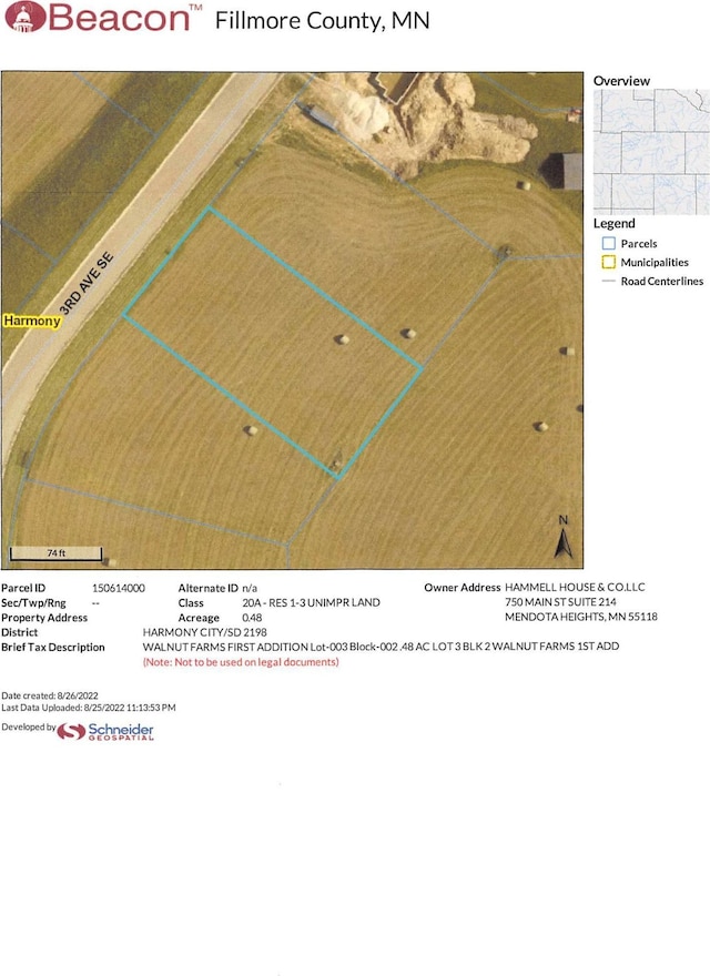 Listing photo 2 for LOT3BK2 3rd Ave SE, Harmony MN 55939