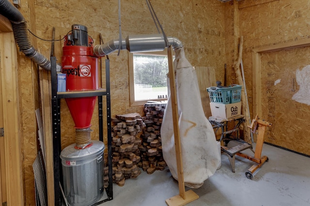 view of utility room