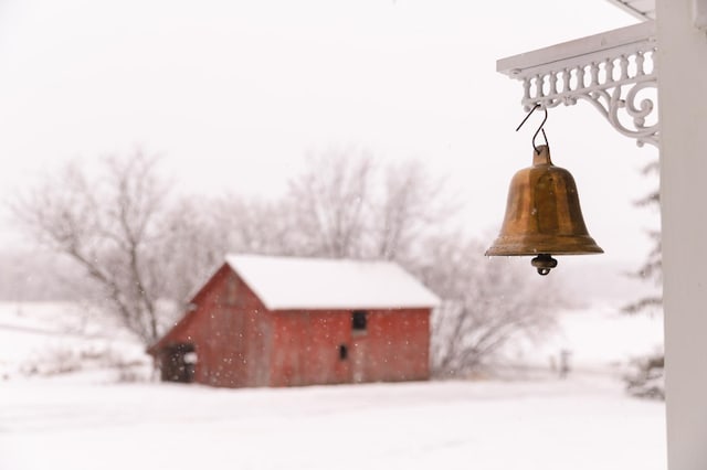 view of snow covered structure