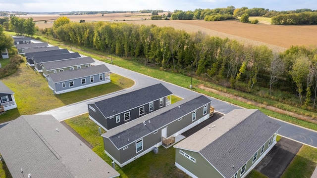 aerial view featuring a rural view