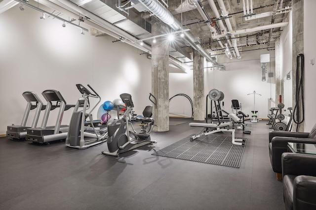 view of exercise room