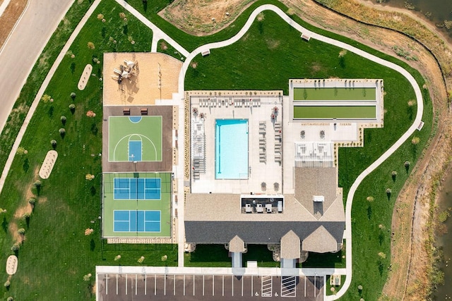 birds eye view of property