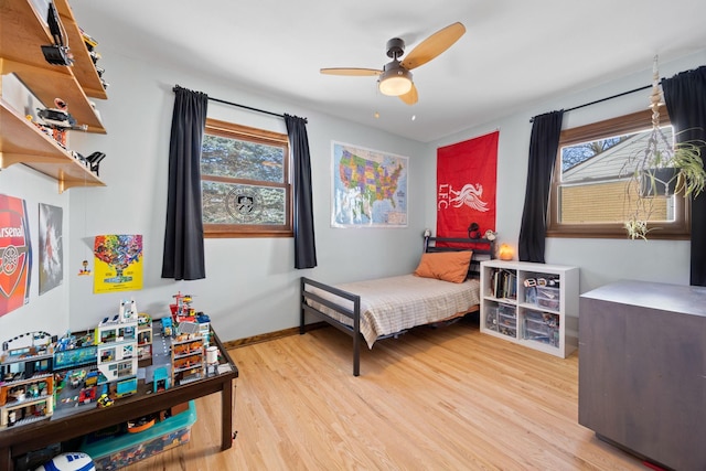 625 5th Ave S, Hopkins, MN 55343 - bedroom with wood finished floors and ceiling fan